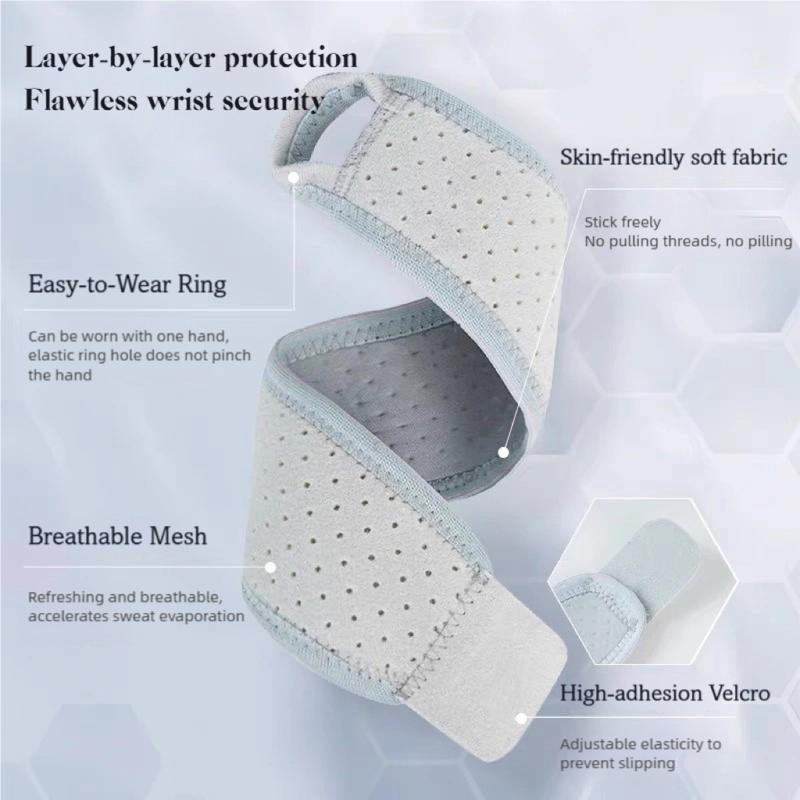 2 Sports Wrist Guards, Open Design, High Elasticity & Freely Adjustable Tightness, Winding and Pressurizing, Mesh Breathability, Suitable for Tenosynovitis Issues, Fitness, Tennis and Other Sports, as Well as Wrist Protection in Daily Life and Work