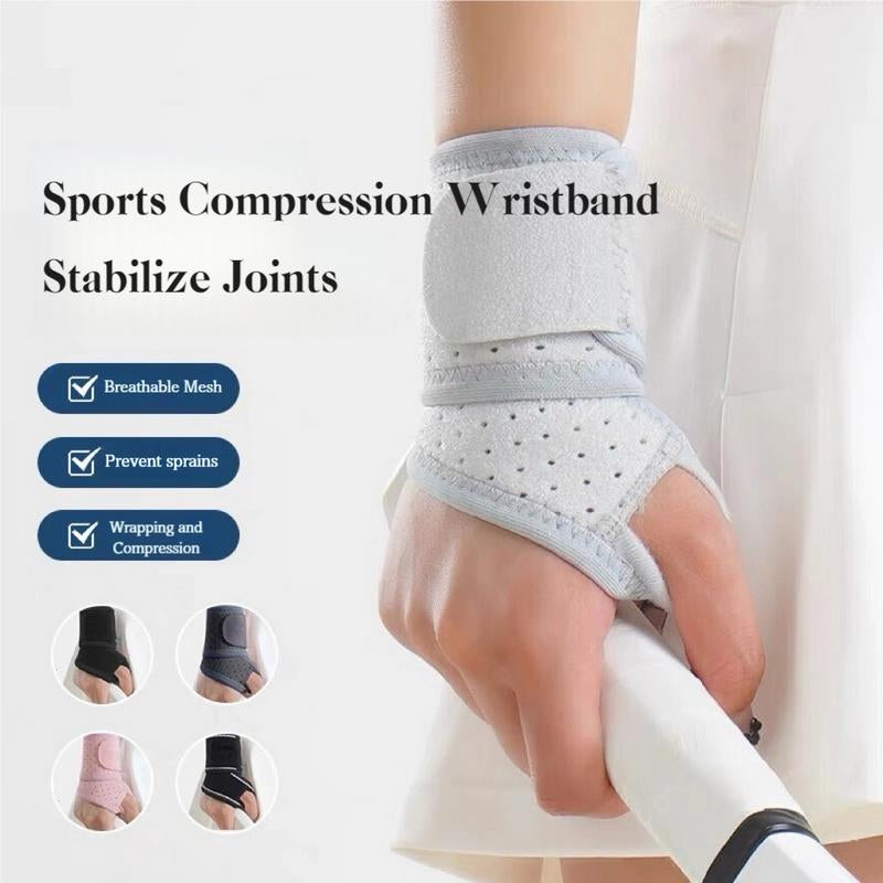 2 Sports Wrist Guards, Open Design, High Elasticity & Freely Adjustable Tightness, Winding and Pressurizing, Mesh Breathability, Suitable for Tenosynovitis Issues, Fitness, Tennis and Other Sports, as Well as Wrist Protection in Daily Life and Work