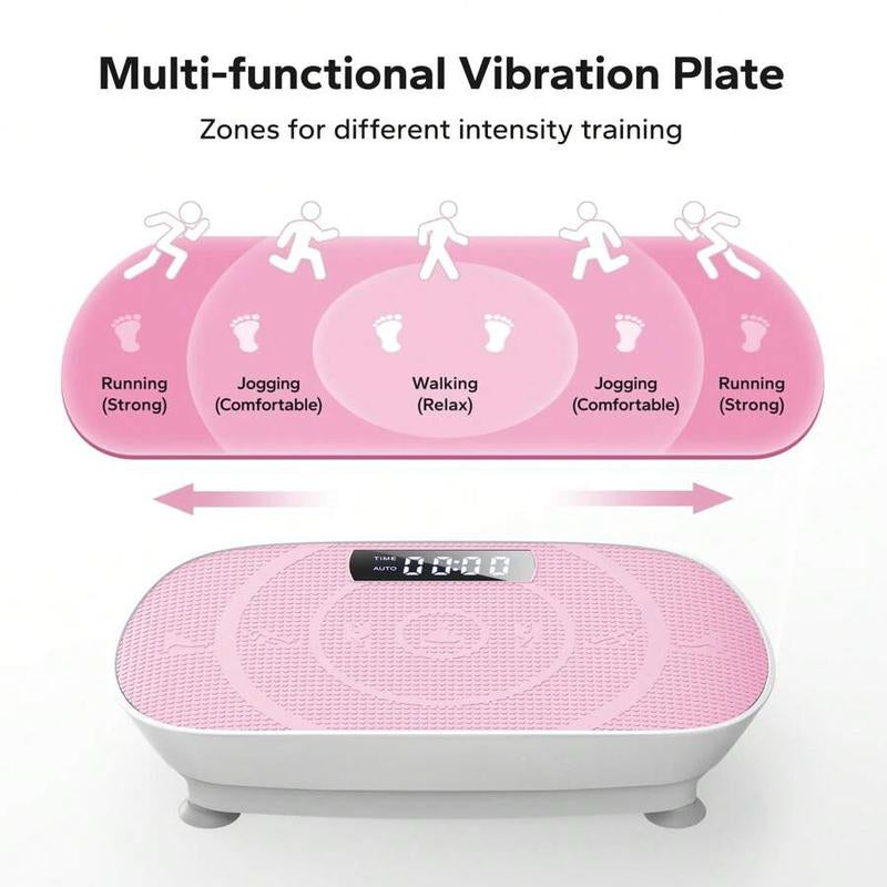 Electric Vibration Plate Exercise Equipment, Full Body Workout Fitness Platform, with Motor Speed Control, Adjustable Settings, Suitable for Home Training