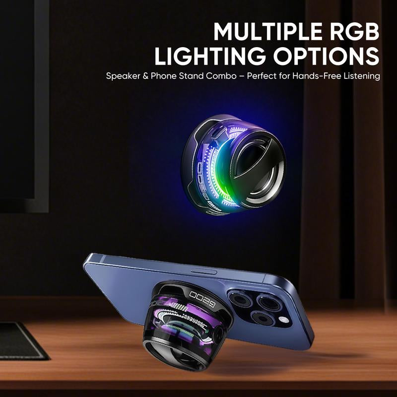 Mini Speaker Set - Perfect Match | TWS Interconnected Stereo System / Connect Two Devices via Mobile Phone, Eliminating the Single-Sided Listening Experience / Compact Design Creates Surround Sound in the Living Room, Making Music Available Everywhere