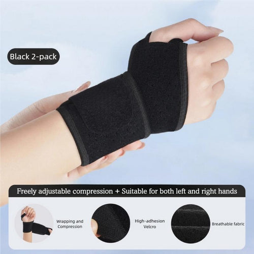 2 Sports Wrist Guards, Open Design, High Elasticity & Freely Adjustable Tightness, Winding and Pressurizing, Mesh Breathability, Suitable for Tenosynovitis Issues, Fitness, Tennis and Other Sports, as Well as Wrist Protection in Daily Life and Work