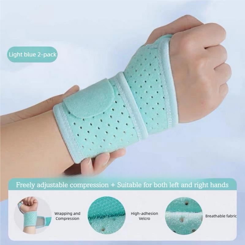 2 Sports Wrist Guards, Open Design, High Elasticity & Freely Adjustable Tightness, Winding and Pressurizing, Mesh Breathability, Suitable for Tenosynovitis Issues, Fitness, Tennis and Other Sports, as Well as Wrist Protection in Daily Life and Work